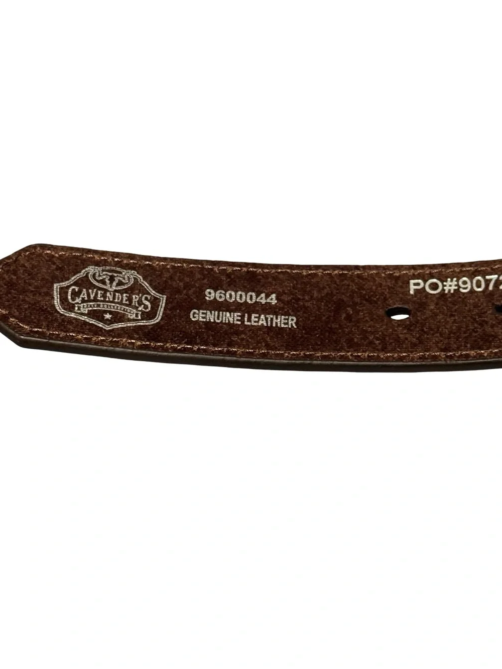 Cavenders Boys Western Genuine Leather Rodeo Festival Brown Belt with Buckle